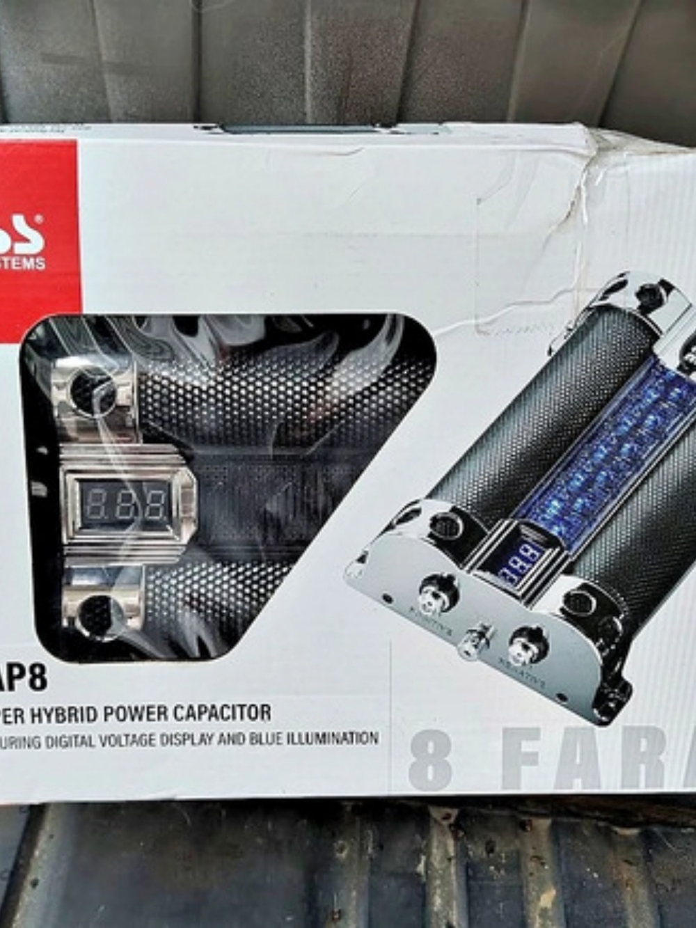 Boss Audio Systems CAP8 Super Hybrid Power Capacitor 8 Farad Power Capacitor